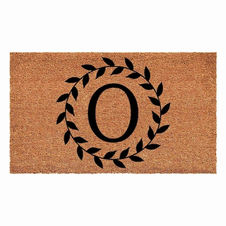 Calloway Mills Monogram Door Mat, Black, Natural, 36 in W x 72 in L 108203672O